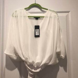 Marciano Guess chiffon bodysuit xs